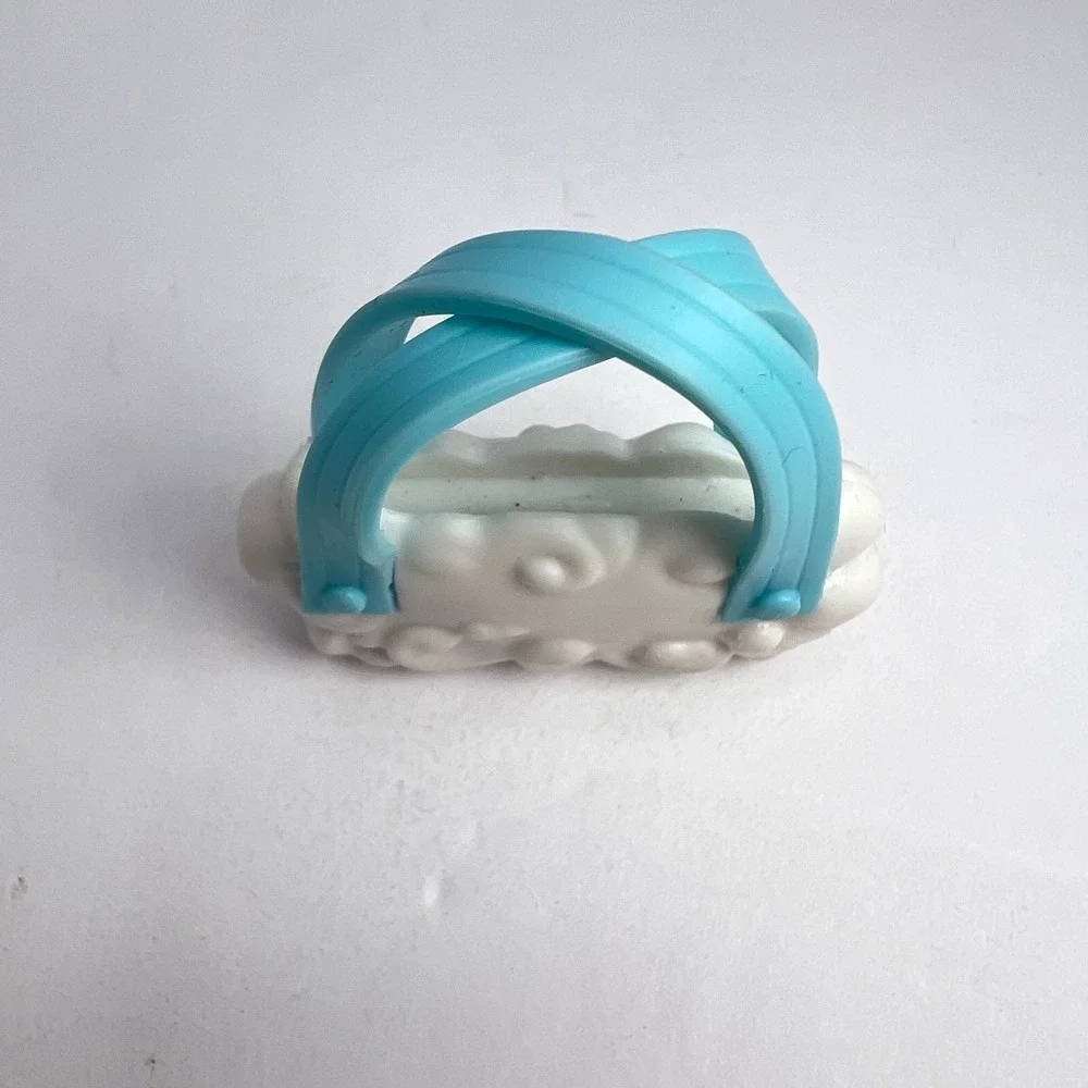 Mattel Barbie White Cloud Purse Accessory Toy Blue Straps Fashionista Doll